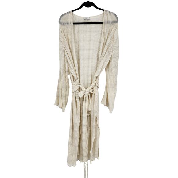 Vici x Summer of Diane Gauzy Lightweight Midi Beach Cover Up Tie Size Large - Picture 1 of 5